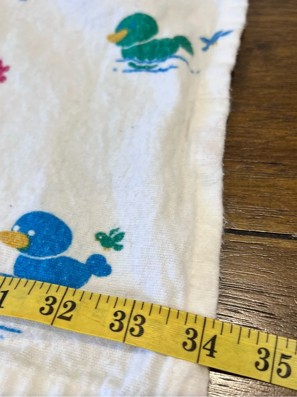 Vintage Medline Duck Baby Receiving Blanket Hospital Cotton